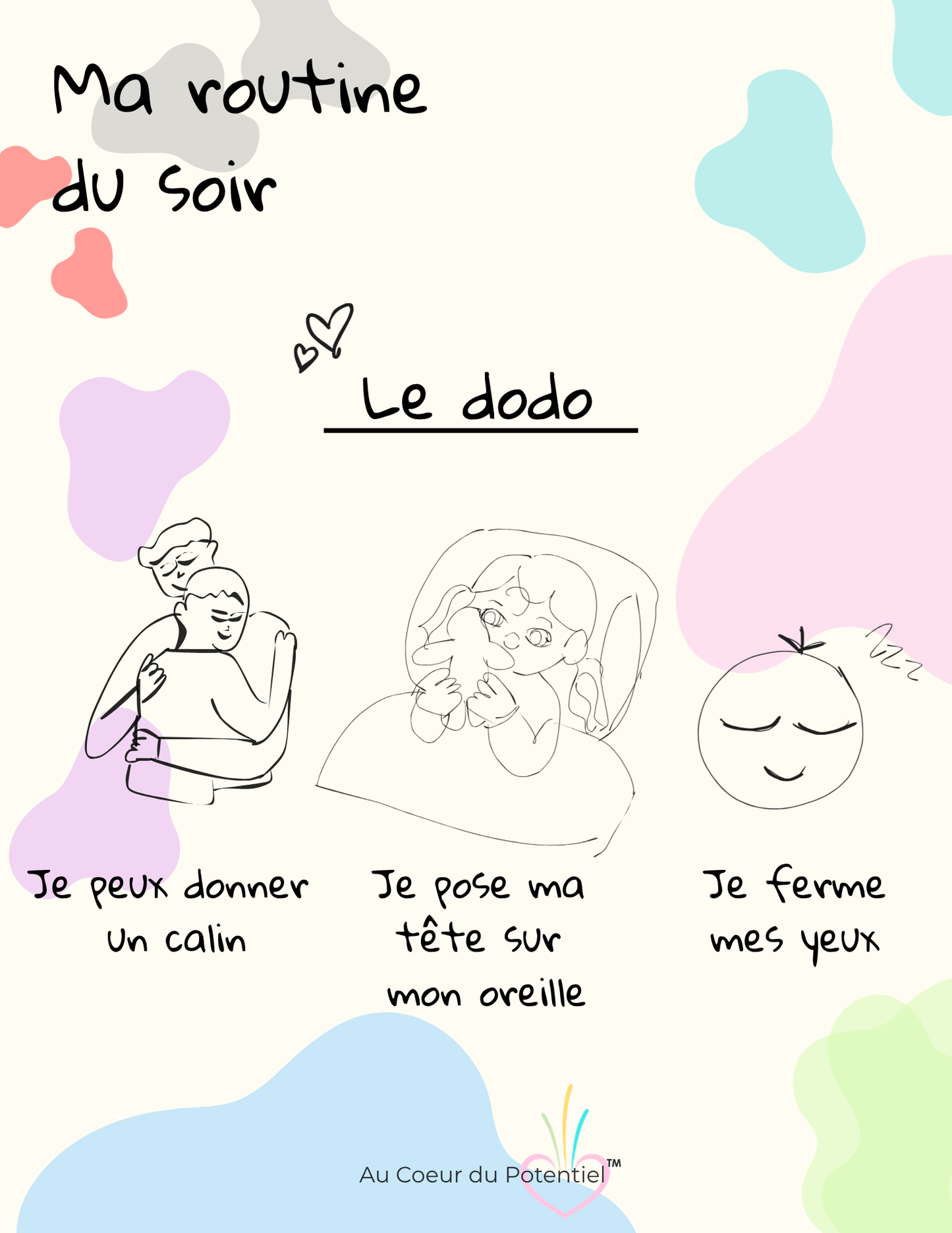 Affiche Routine du Soir — Outil imagé pour enfants et parents