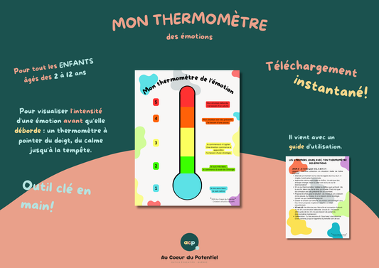 Thermomètre des Émotions – Outil de Régulation (3-7 ans)