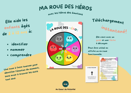 Roue des Émotions à imprimer — Outil interactif 3-7 ans