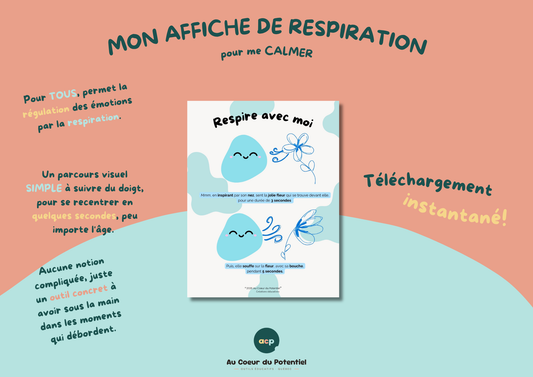 Affiche GRATUITE Respiration – Outil de Calme pour TOUS