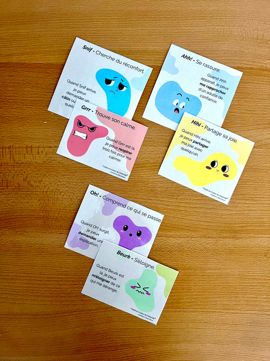 Cartes ludiques solutions - Les héros des émotions