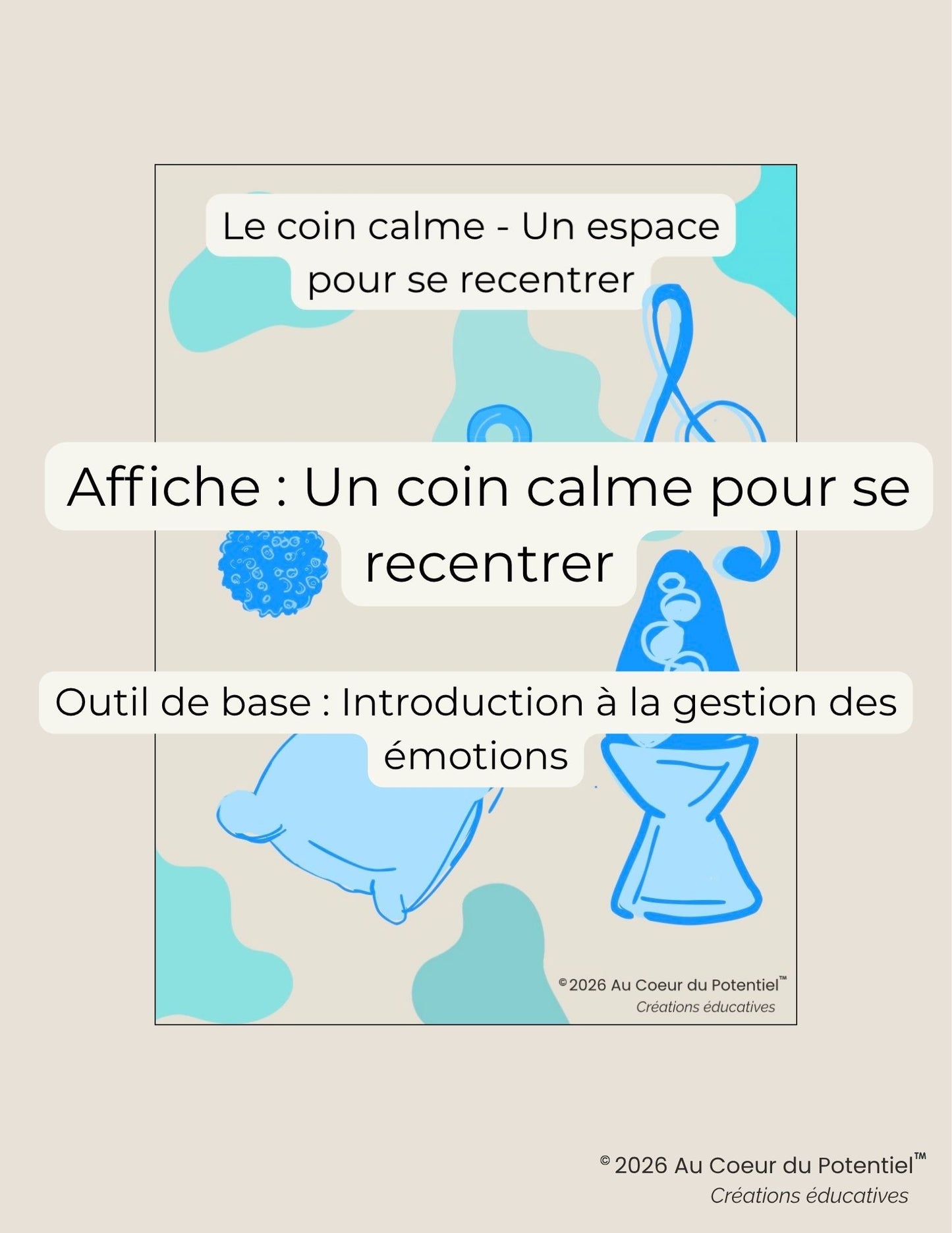 Affiche et guide d'utilisation - Le Coin Calme