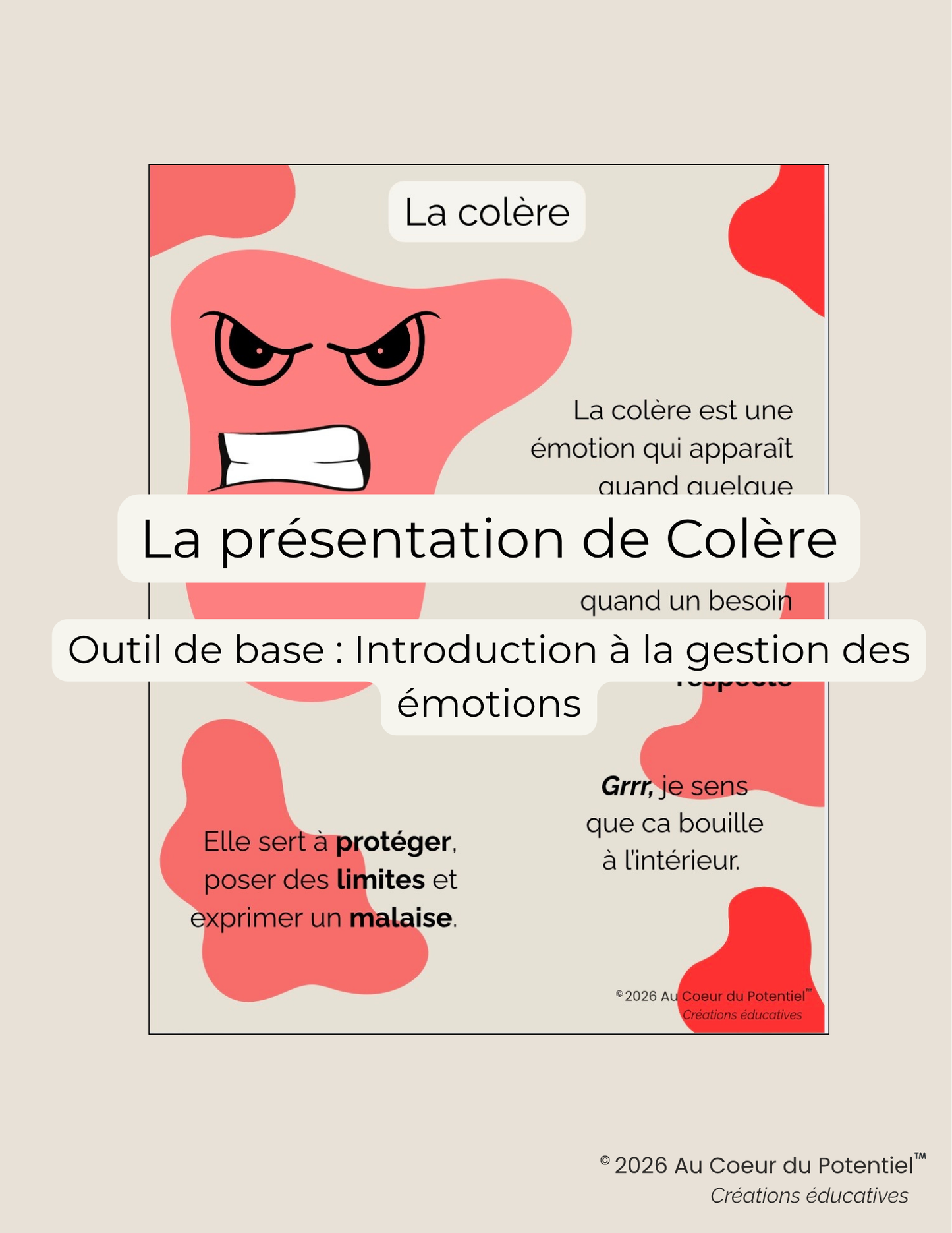 Affiche : La Colère (Grrr)