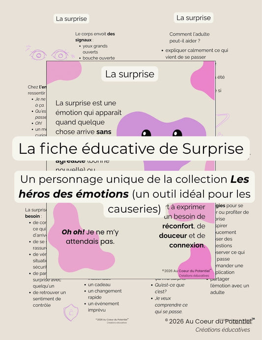 Fiche éducative : Surprise