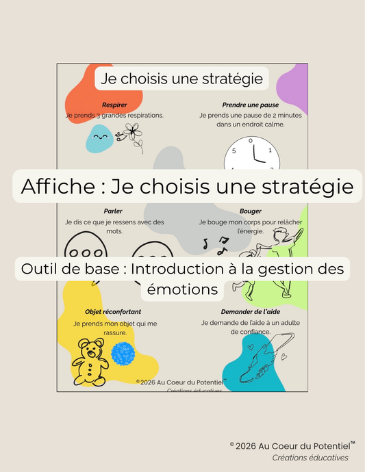 Affiche - Je choisis une stratégie