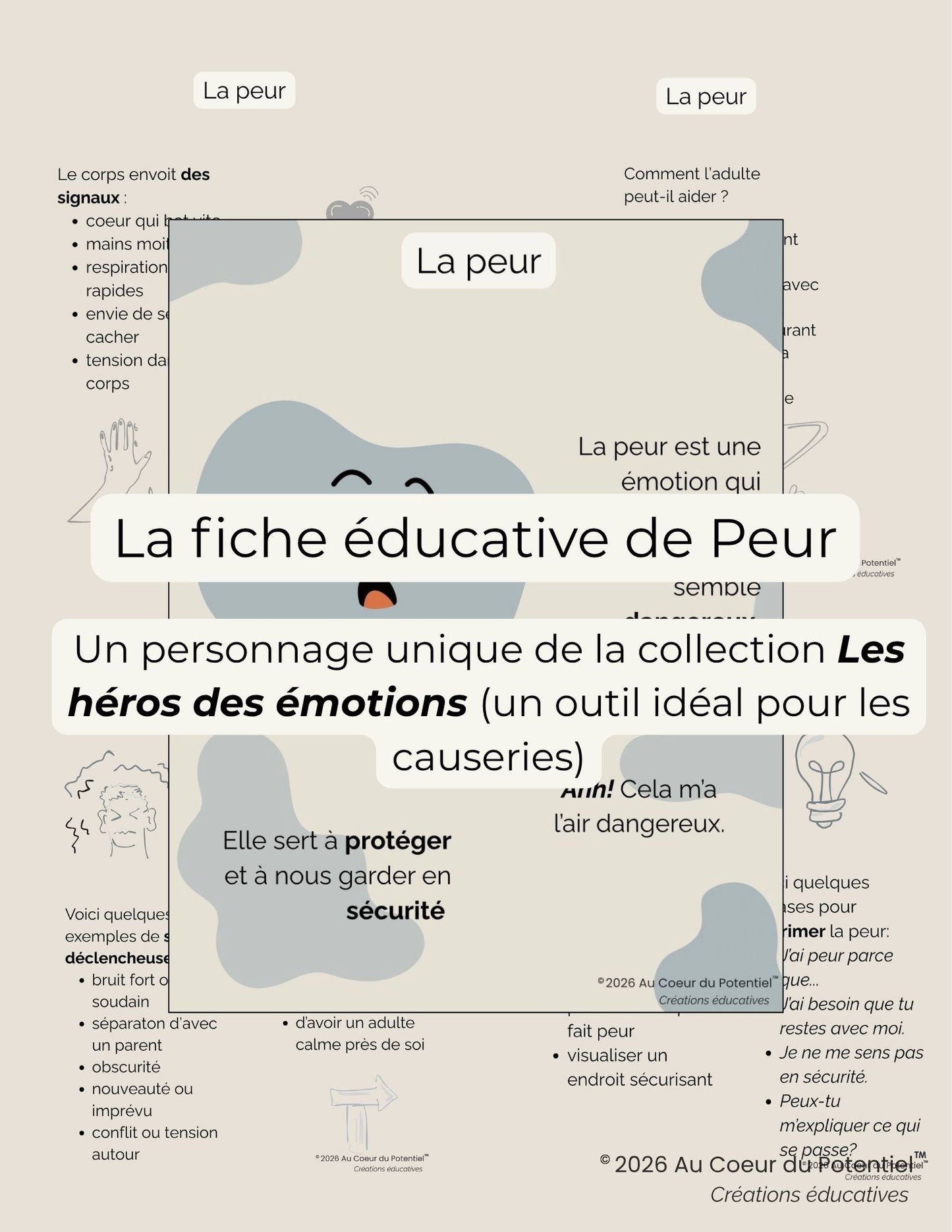 Fiche éducative : Peur