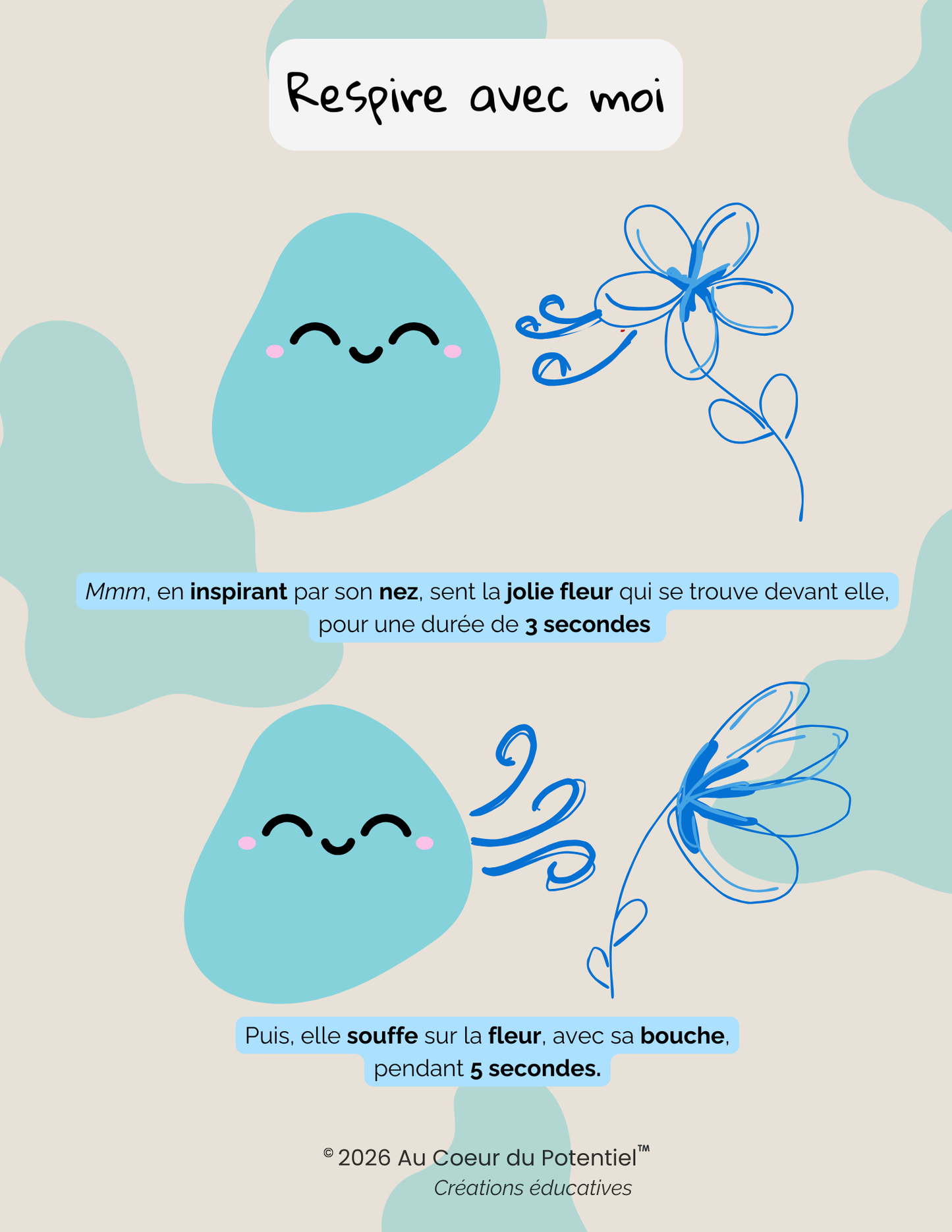Affiche éducative – Respire avec moi